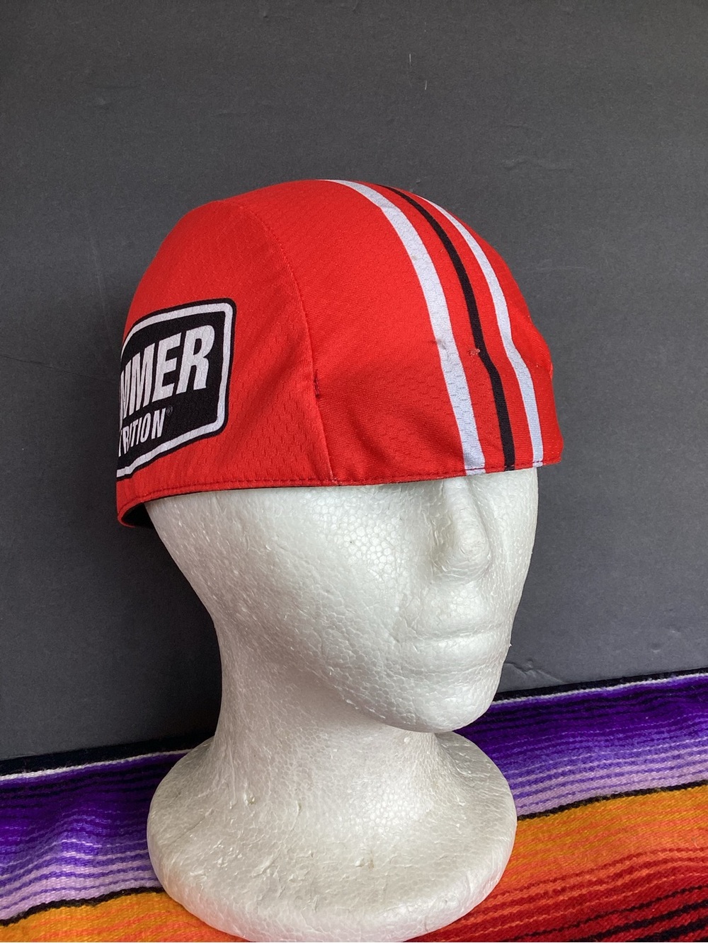 Hammer nutrition biking cycling cap hat by Pace Sportswear Made in USA